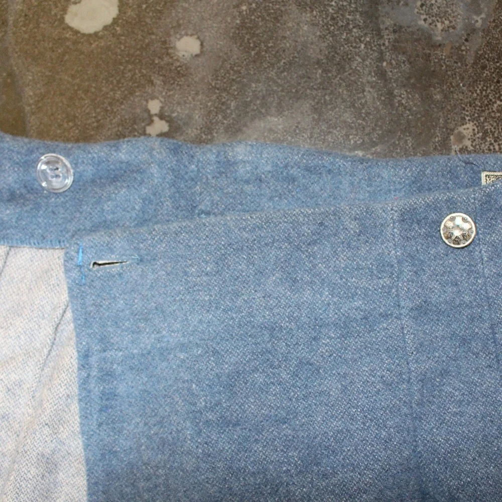 Express, Vintage Navajo wool blend Striped Midi wrap Skirt with button closure - Picture 10 of 10